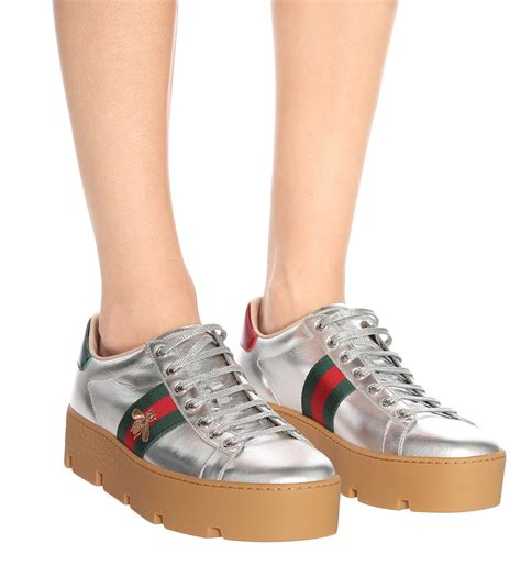 gucci platform ace sneakers